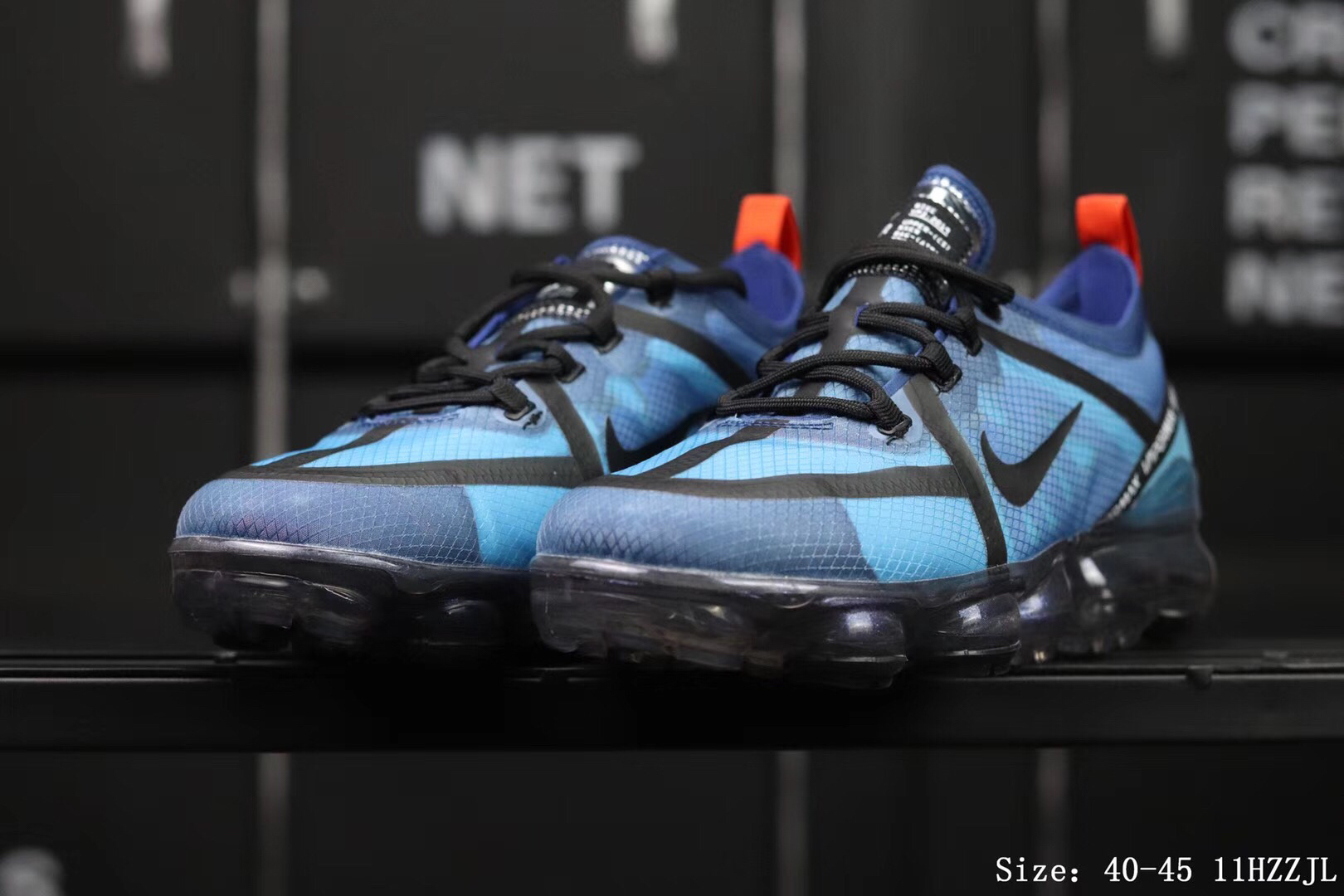 Women Nike Air Vapormax 2019 Flaps Blue Black Red Shoes
